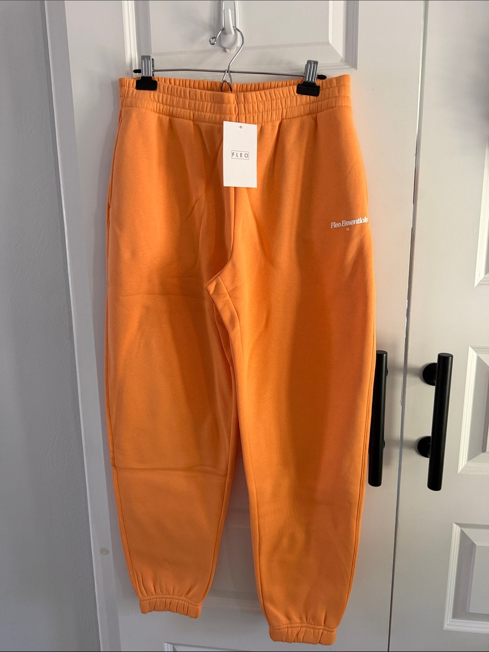 Fleo boyfriend Orange sweat-pant Joggers size large
